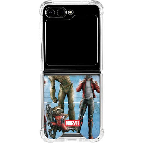 Marvel Guardians of the Galaxy Hero Squad Galaxy Z Flip6 Clear Case